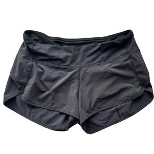 || NEW || Lululemon Athletica Black Speed-Up Lined 2.5” Shorts Women’s 6